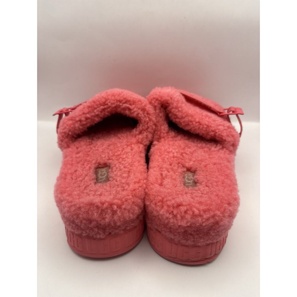 Ugg Fluffita Platform Pink Slide Slippers Women Size 9 - Picture 5 of 8